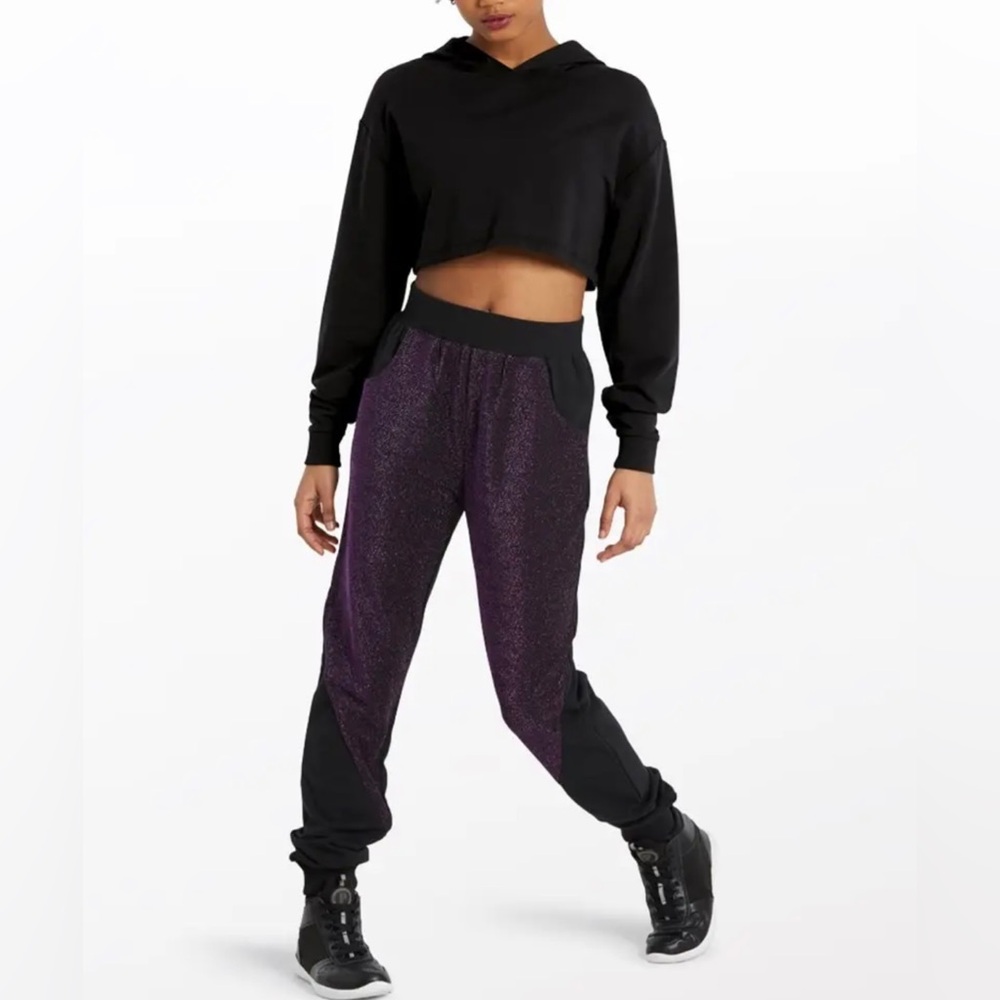 3/$50 Weissman Purple & Black Hip Hop Dance Costume
